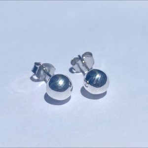 925 sterling silver 6mm ball stud earrings✨